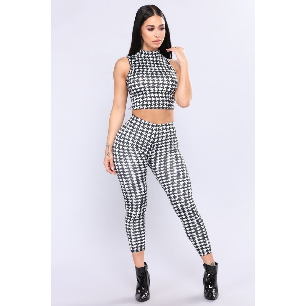 Fashion Nova Houndstooth Set